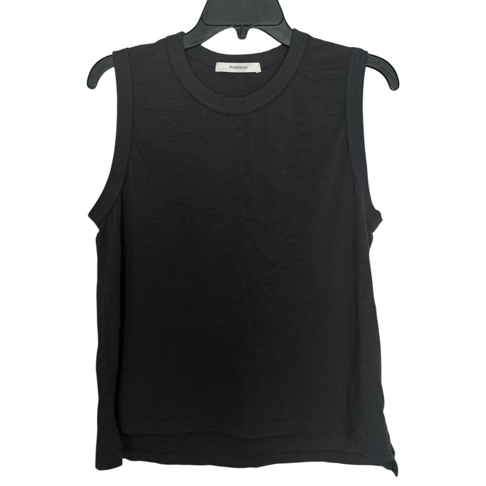Pharaoh Collection Liv Tank in Supima Slub in Carbon Size 3/Large